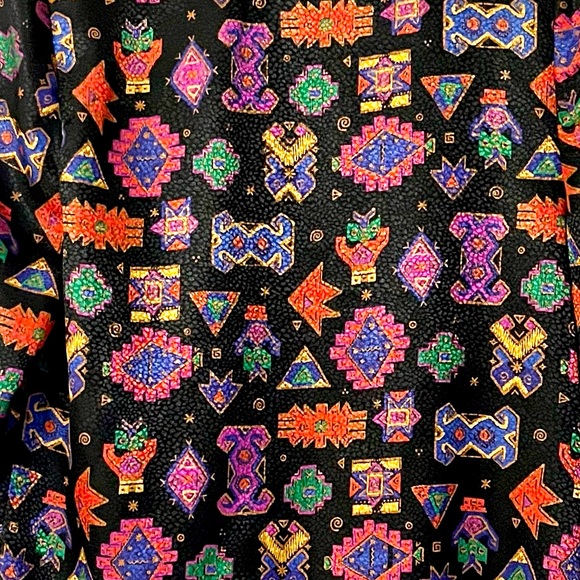 Vintage Doncaster Multicolored Geometric Print Women’s Blazer Size 6 - Picture 4 of 15
